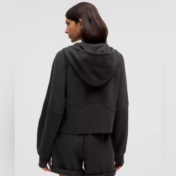 Lululemon Scuba Oversized Full-Zip Hoodie - Black Size M/L (has a few holes) - Picture 3 of 16